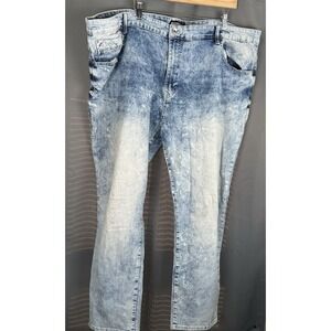 Y2K Southpole Stretch Denim Jeans Acid Wash Blue Comfort Fit Mens Size 48X30